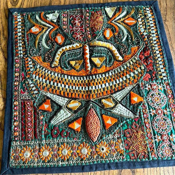 LOT OF 5 Indian Traditional Handmade Patchwork Cushion Cover Ethnic Emb… - Picture 6 of 16